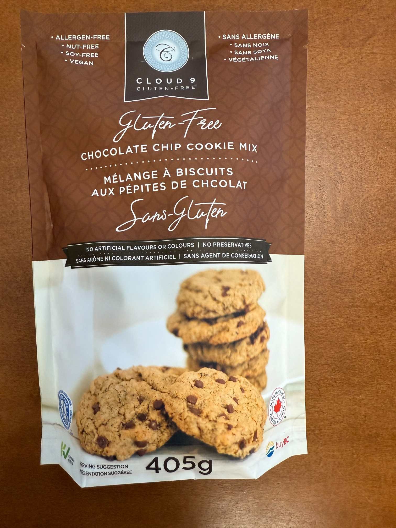 Cloud 9 Gluten-Free Chocolate Chip Cookie Mix
