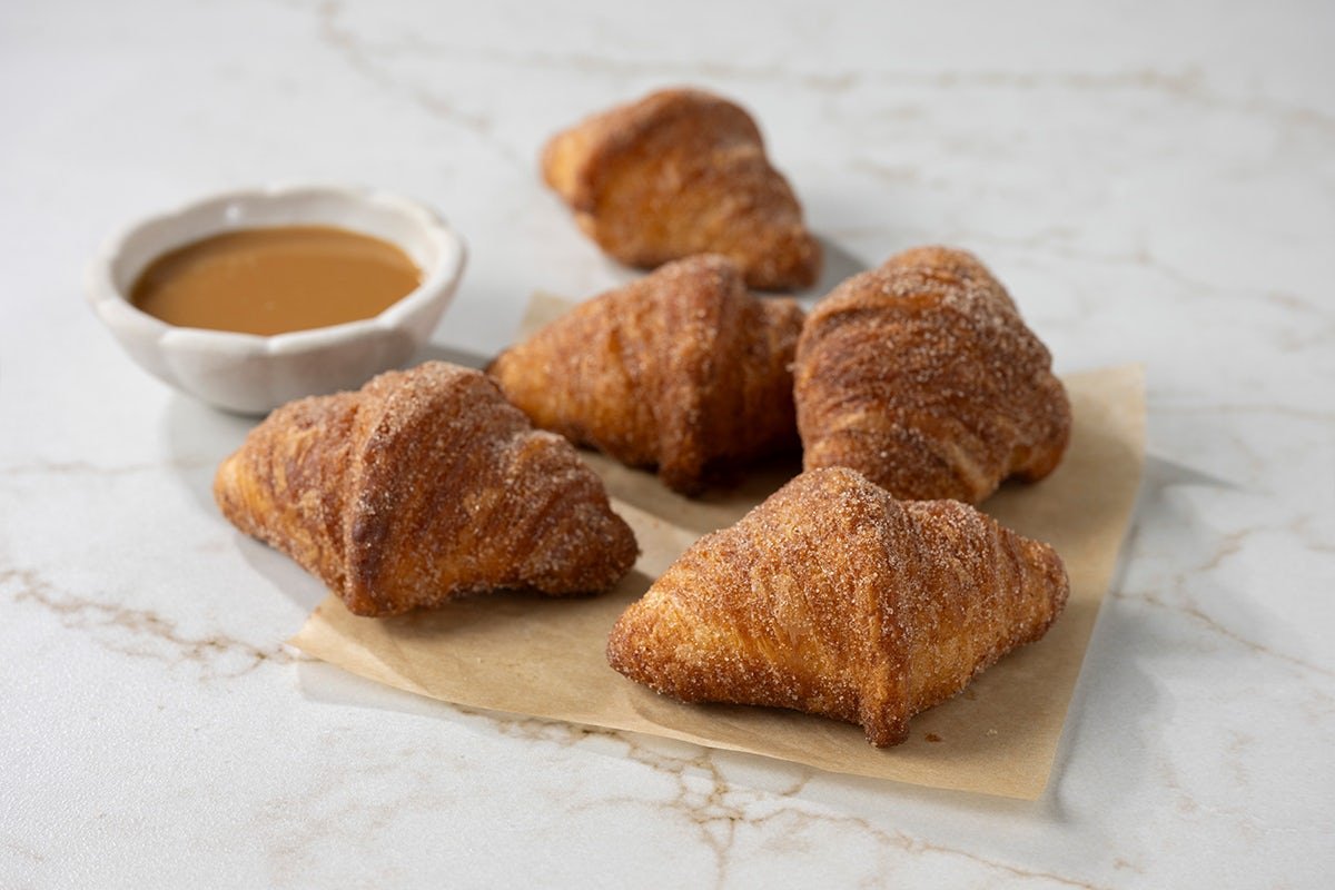 Cinnamon Sugar Churro Mini Croissants (5 pcs + Caramel Sauce)