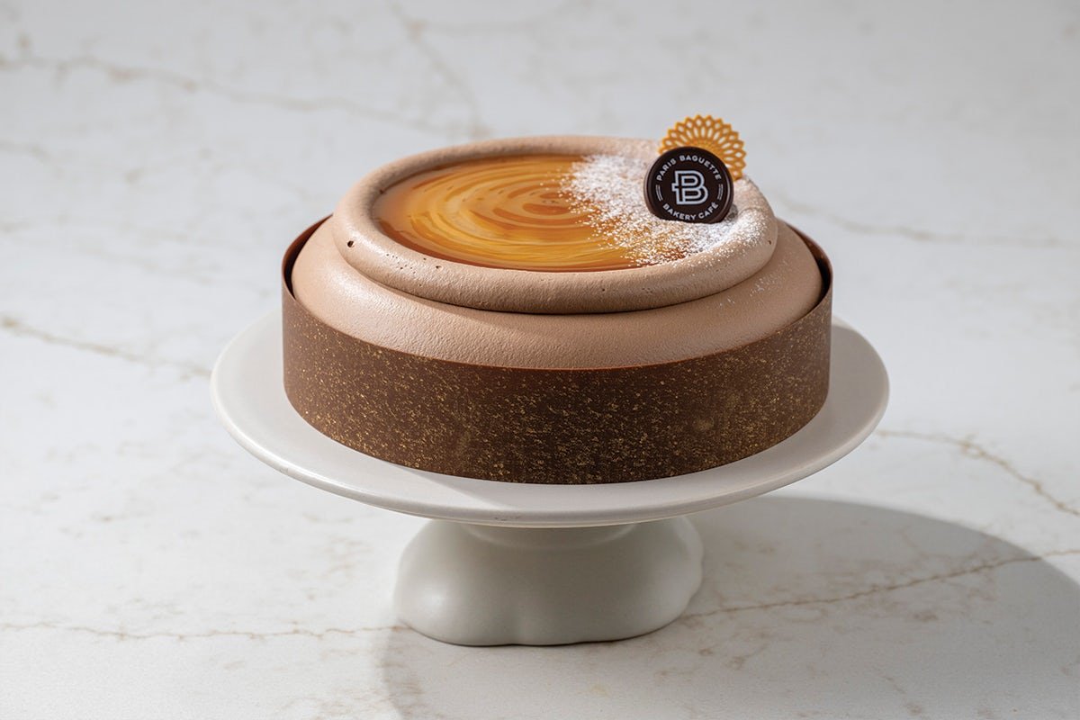 Chocolate Mousse Salted Caramel Layer Cake