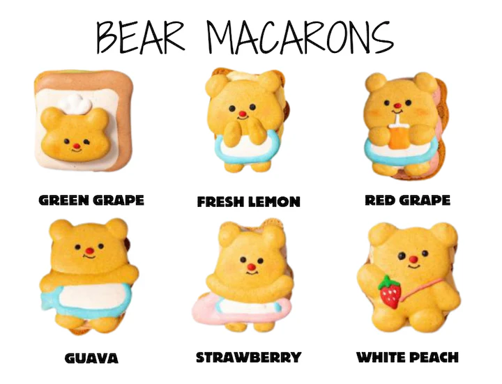 Bear Macarons Set