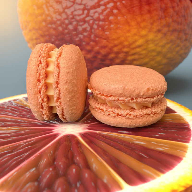 Blood Orange Macaron