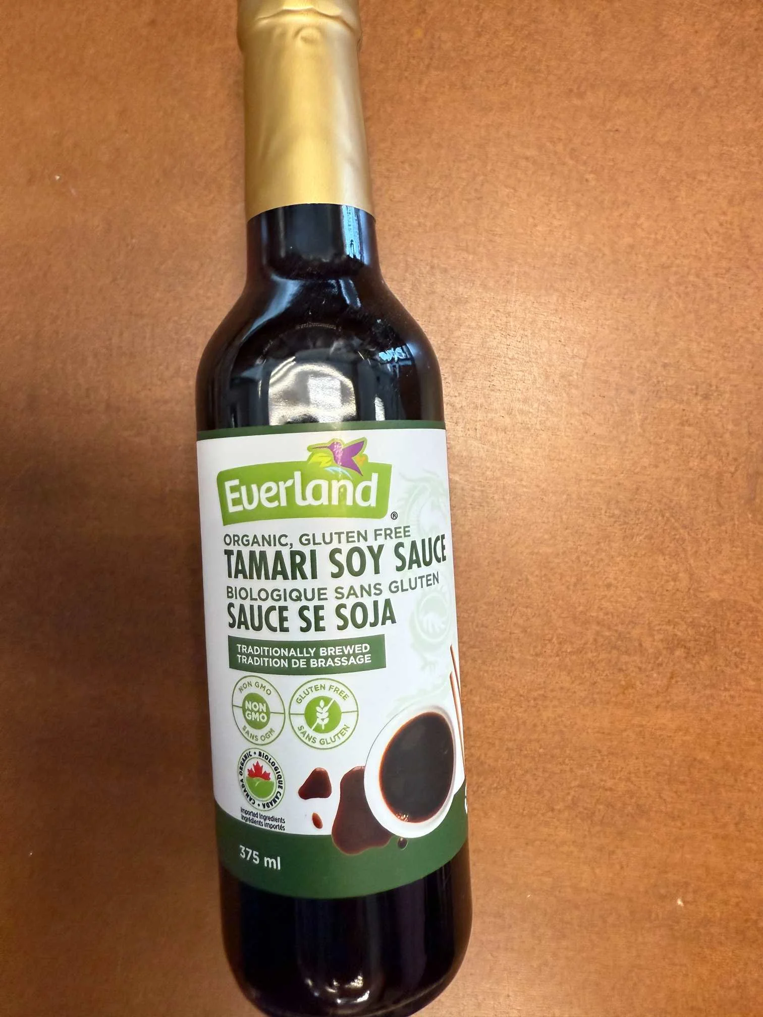 Everland Organic, Gluten Free Tamari Soy Sauce
