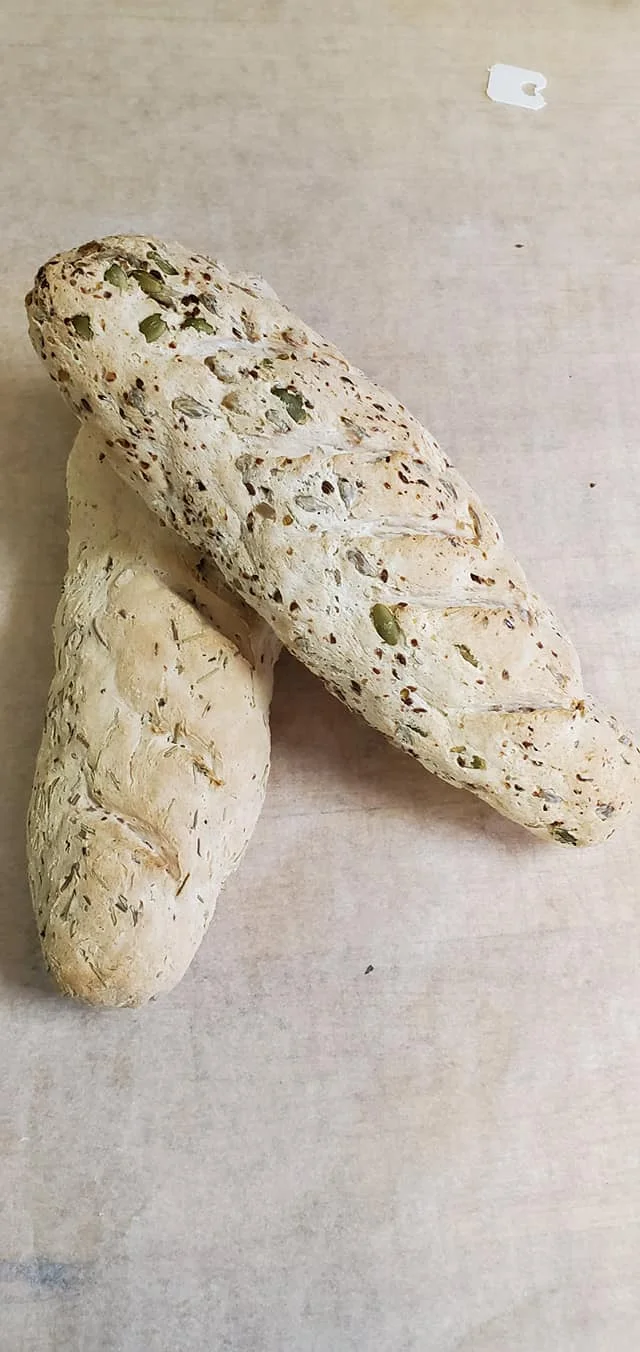 Gluten-Free Rosemary Olive Oil Sea Salt Baguette