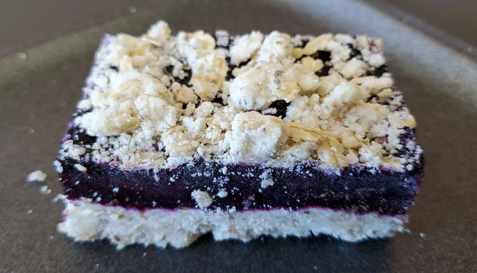 Gluten Free Blueberry Crumble Square