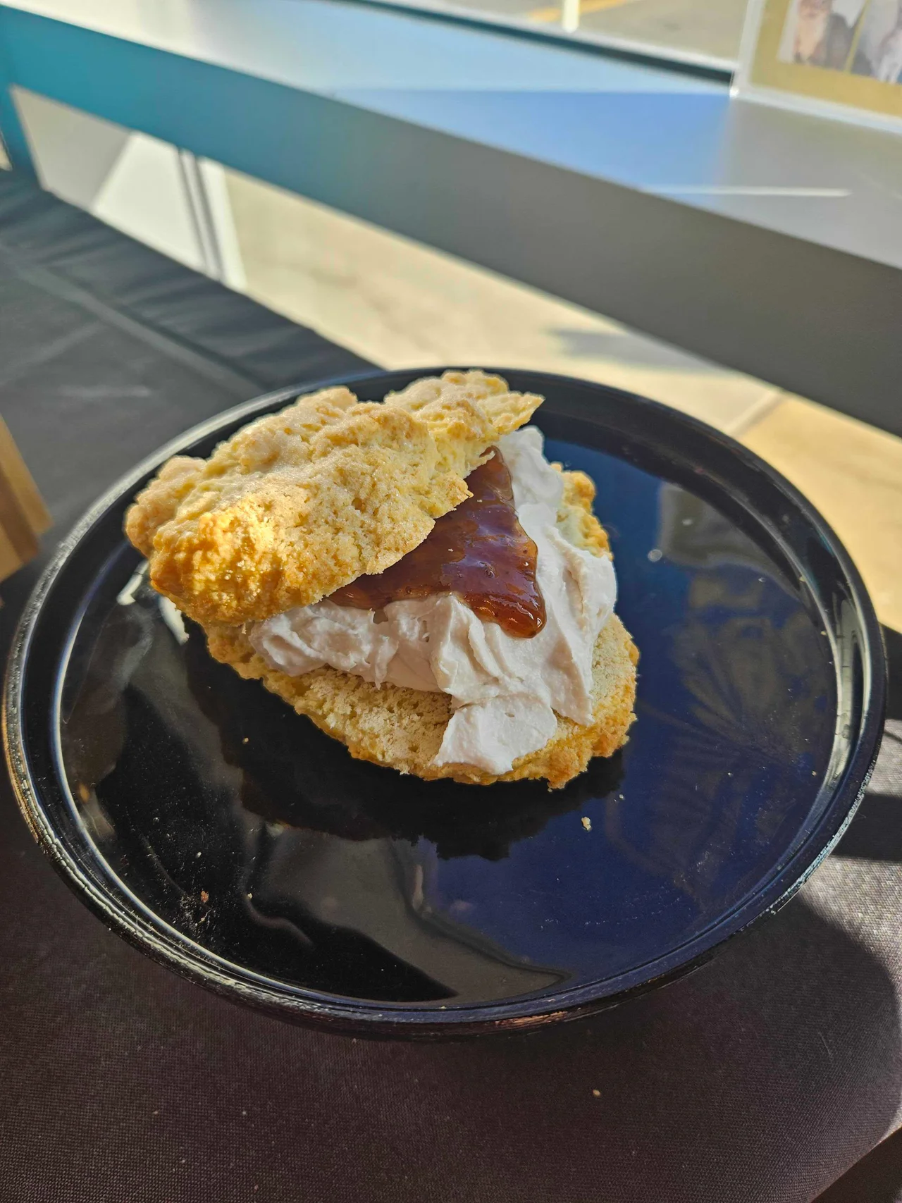 Scone with Cream and Jam