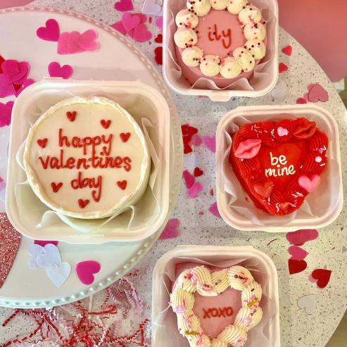 Valentine's Bento Cake/ Delivery Date only on Feb 12,Feb 13,Feb 14