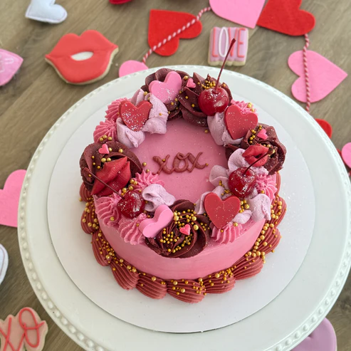 Valentine's Cake/ Delivery Date only on Feb 12,Feb 13,Feb 14
