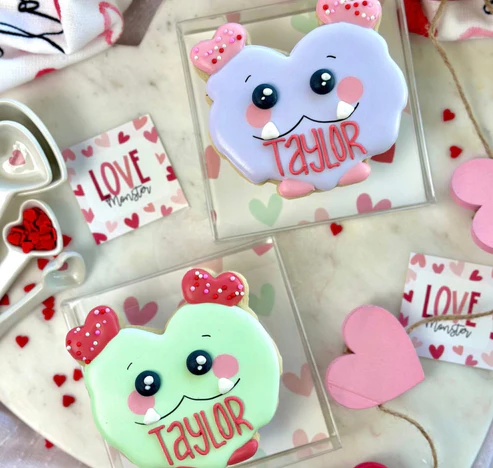 Personalized Valentine's Monster/ Delivery Date only on Feb 12,Feb 13,Feb 14
