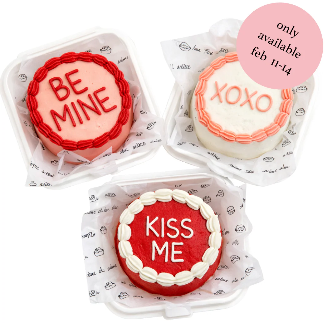 Valentine's Day Mini Cakes/Only available February 11th-14th