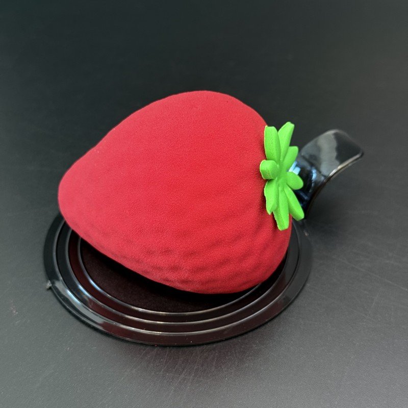 Strawberry Fruit-Shaped Mousse Dessert