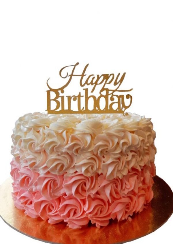 Ombre Rosetta Cake