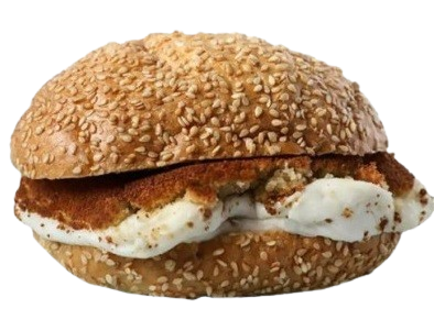 Kunafa slice with bun