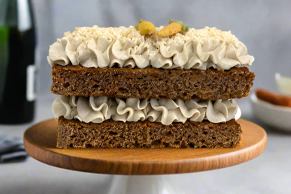CARROT CAKE WITH CASHEW CREAM CHEESE FROSTING
