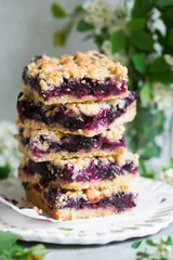 Blueberry Crumble Slice