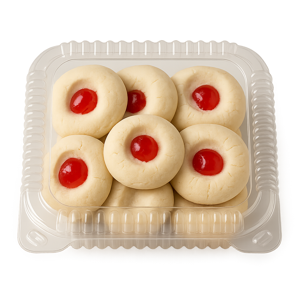 Butter Shortbread with Cherries